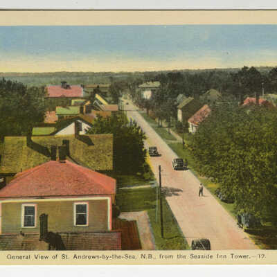 General View of St. Andrews, New Brunswick from Seaside Inn Tower | Postcard