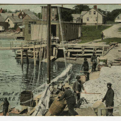Fish Curing Wharf, St. Andrews, New Brunswick | Postcard