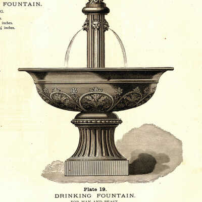Water Fountain Plan | Bank Square, Eastport, Maine | J.L. Mott