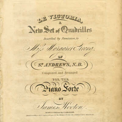 Le Victoria, A New Set of Quadrilles | James Hooton