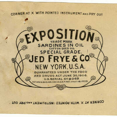Exposition. Sardines in Oil (Cottonseed). | [No Artist Defined]