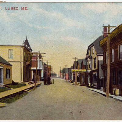 Water Street, Lubec, Maine | Postcard
