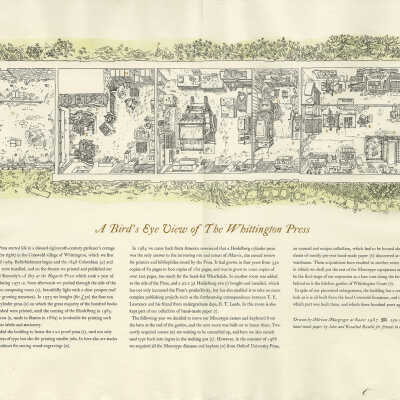 A Bird's Eye View of the Whittington Press | Miriam Macgregor