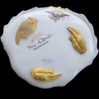 Theodore Russell Davis | Seafood plate, from the Rutherford B. Hayes Presidential Service | 1880 | View of Back Side