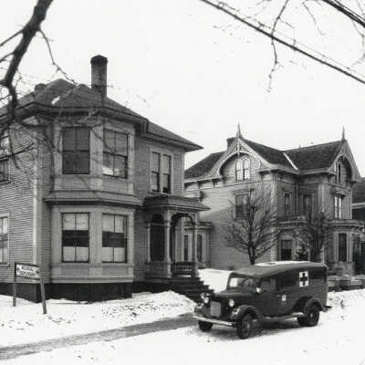 Rumery House, right, c.1930s