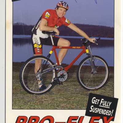 Bob Roll / Pro-Flex postcard, signed