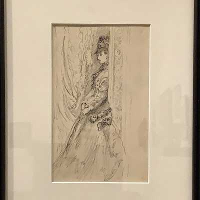 Young Woman in a Doorway / Young Girl