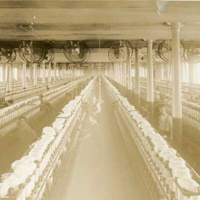 Laconia Mills - spinning room