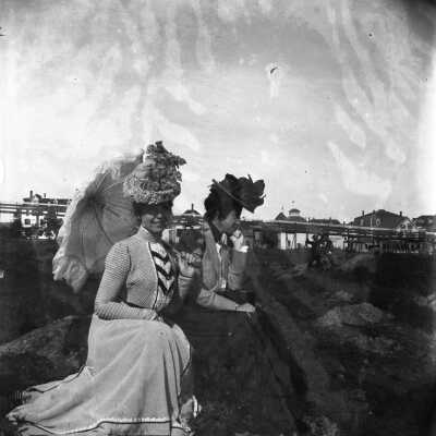 Two women at Old Orchard Beach