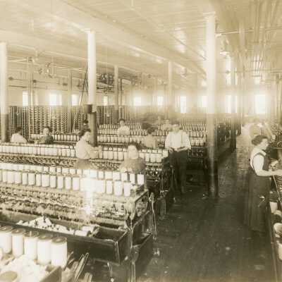 Laconia Mills - spooling room