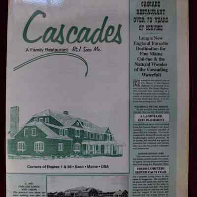 Cascades Family Restaurant Menu