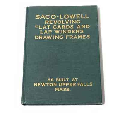 Saco-Lowell Revolving Flat Cards and Lap Winders Drawing Frames