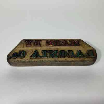Textile trademark stamp