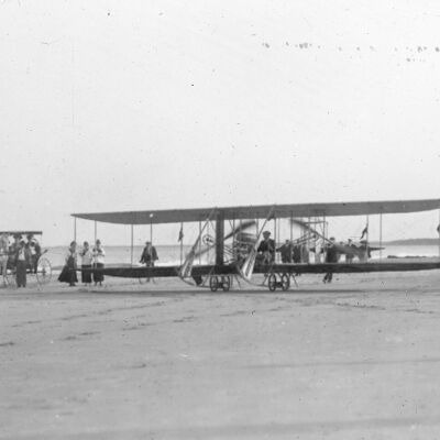 Biplane at Old Orchard Beach