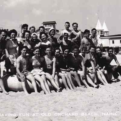 Old Orchard Beach Group Portrait Postcard