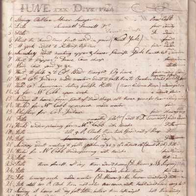 Diary, Volume 2, 1784-1786