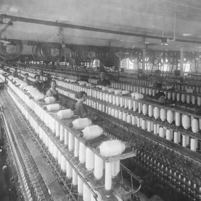 Laconia Mills - spinning room