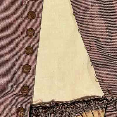 Detail of buttons on back