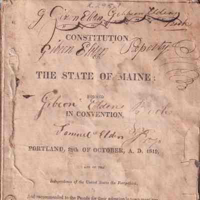 Constitution of the State of Maine