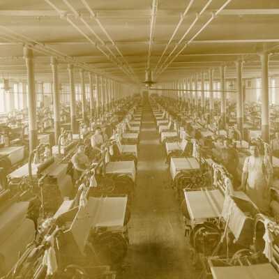 Laconia Mills - weaving room