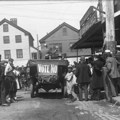 Political Rally at Pepperell Square, Saco, ME