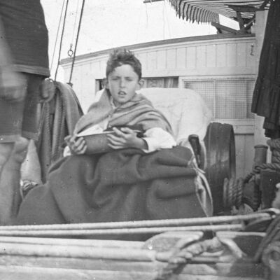 Seasick boy