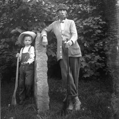 Unidentified man and boy