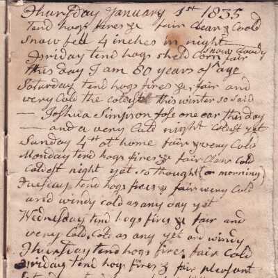 Diary, Volume 28, 1835-1837