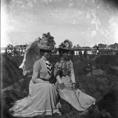 Two women at Old Orchard Beach