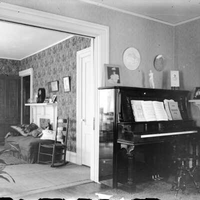 Interior of Bradbury home