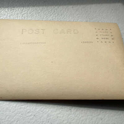 Rear of postcard