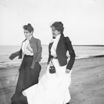 Two women at the beach