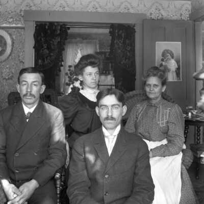 Hobbs and Staples family at 31 Hill Street, Saco, ME