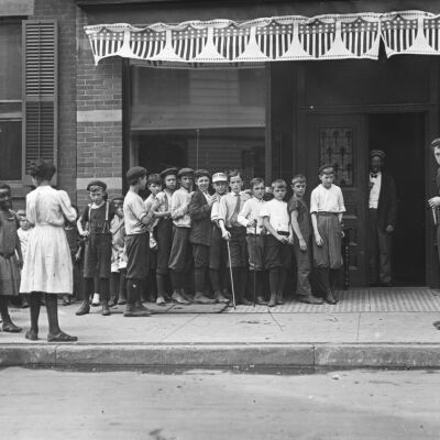 Children standing in line