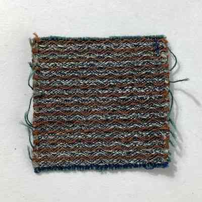 Fabric sample and weaving draft