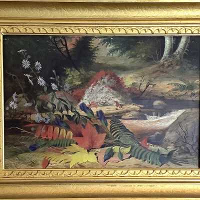 Landscape with a Red Squirrel