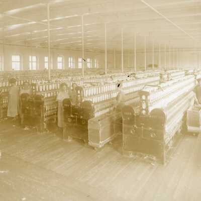 Laconia Mills - spinning room