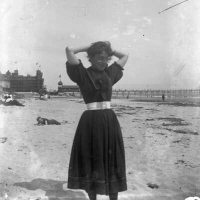 Woman at Old Orchard Beach