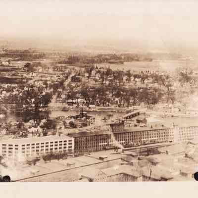 Saco-Lowell Shops, aerial view