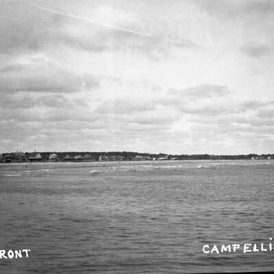 View from ocean, Camp Ellis, ME