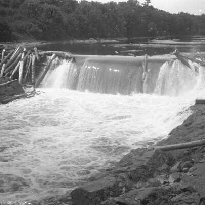 Logs on the Saco River