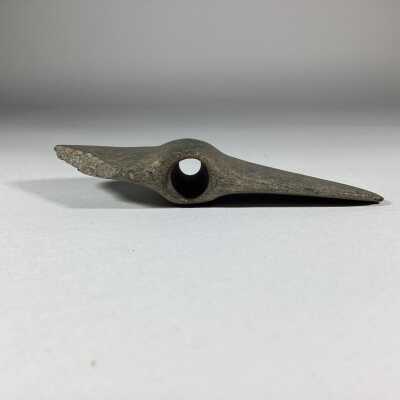 Atlatl or banner stone bottom