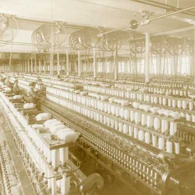 Laconia Mills - spinning room