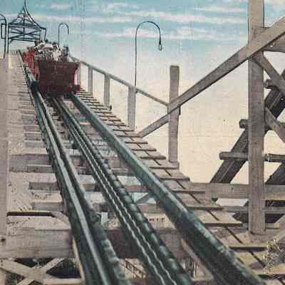 Old Orchard Beach Roller Coaster Postcard