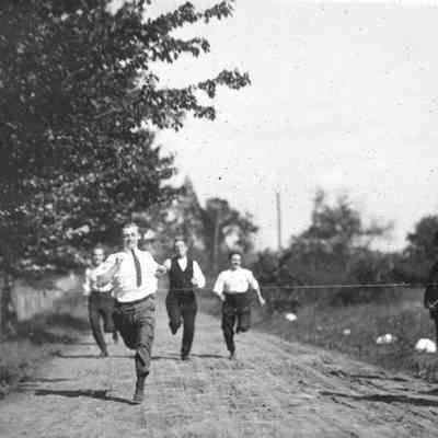 Essex Camera Club members in a footrace