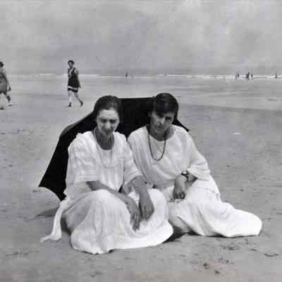 Two women on Old Orchard Beach
