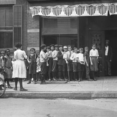 Children standing in line