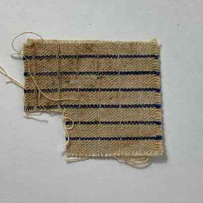 Fabric sample and weaving draft