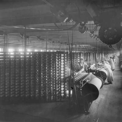 Laconia Mills - warping room