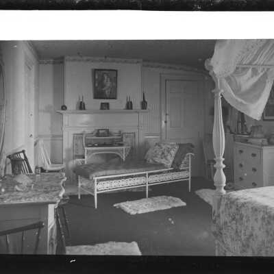 Reverse side with postcard section pasted on.